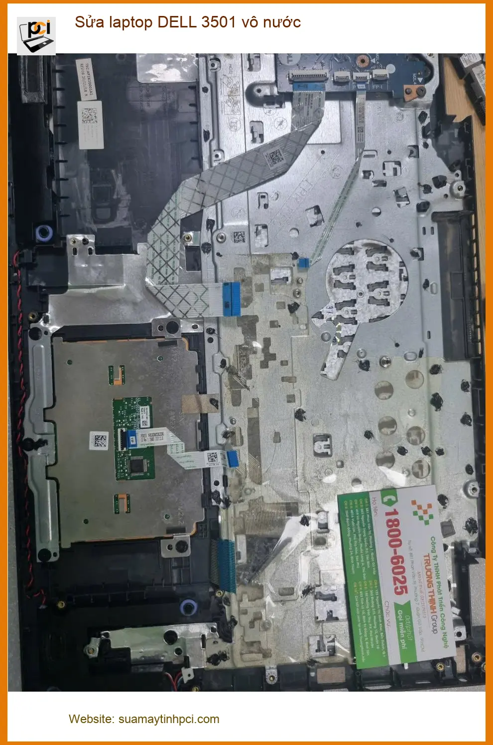Dịch vụ sửa laptop DELL 3501 vô nước Quận Bình Tân – Chú Cường cứu dữ liệu