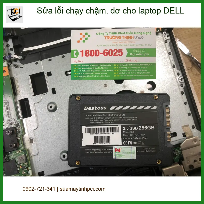 Laptop DELL chậm đơ - Cô Liên cần cửa hàng sửa uy tín ở Quận Bình Tân ảnh thực tế 1