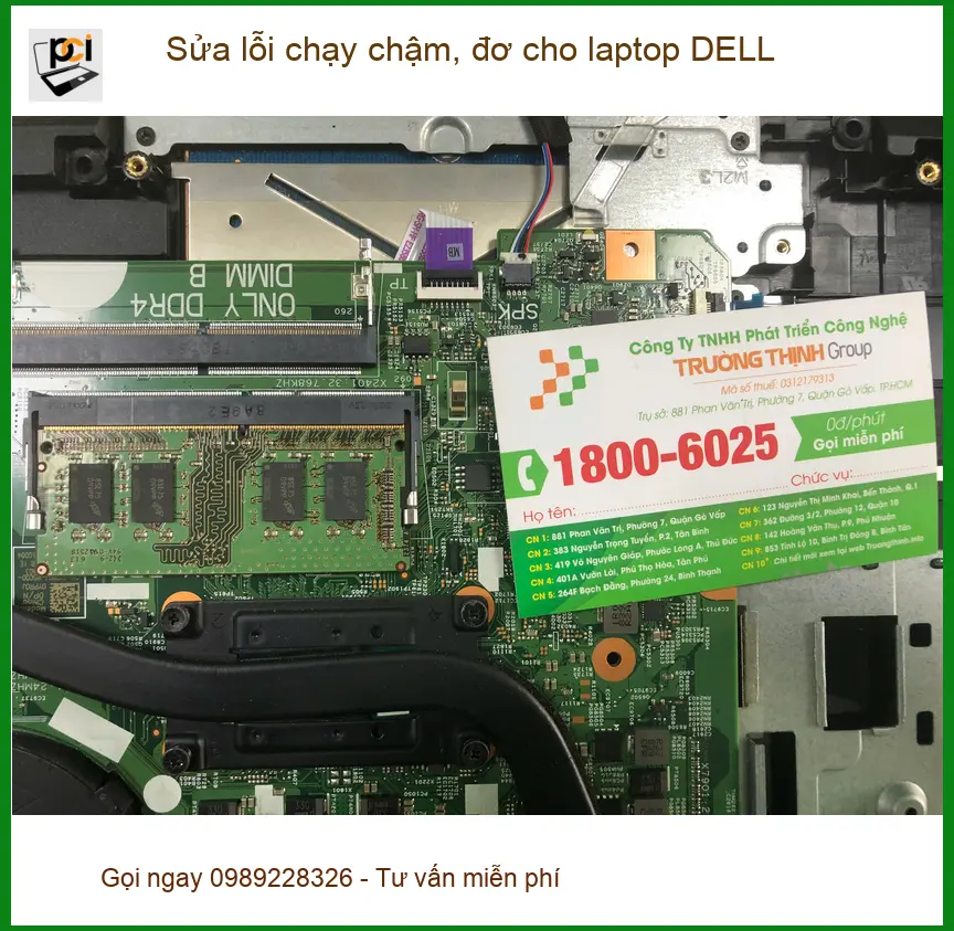 Laptop DELL chậm đơ - Cô Liên cần cửa hàng sửa uy tín ở Quận Bình Tân ảnh thực tế 2