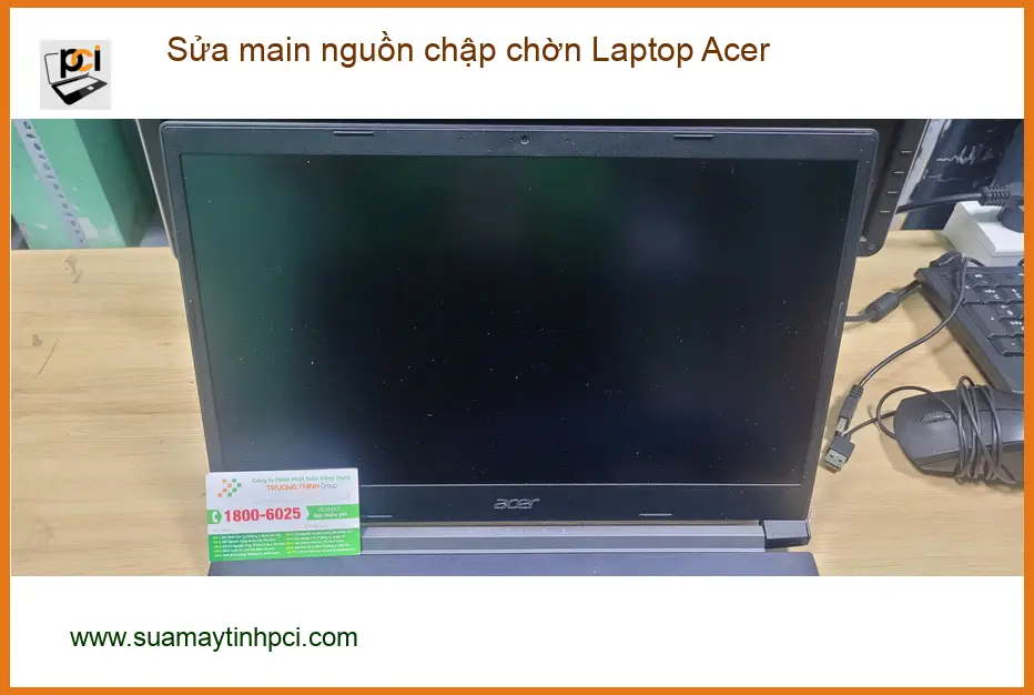 Bác Hùng khắc phục main nguồn chập chờn Laptop Acer Quận Bình Tân ảnh thực tế 1