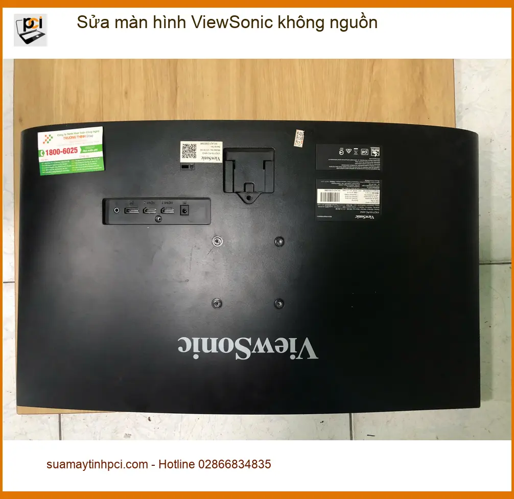 Chú Phúc văn phòng Quận Bình Tân cần sửa màn hình ViewSonic không nguồn ảnh thực tế 1