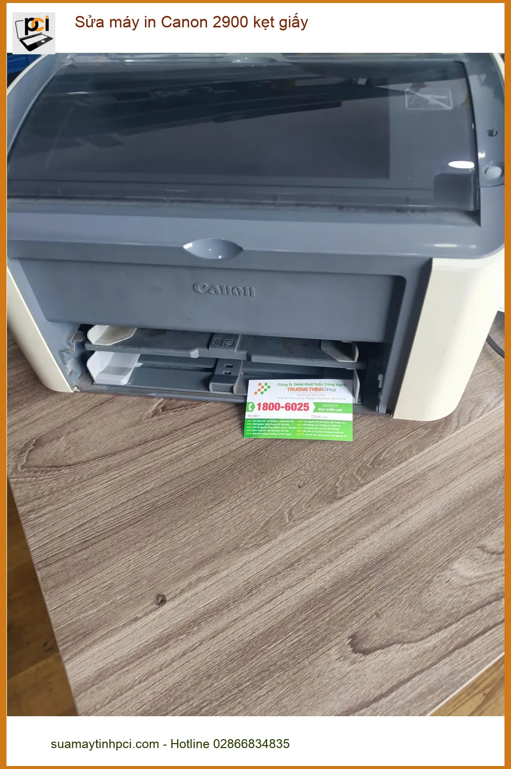Sửa máy in Canon 2900 kẹt giấy Quận Tân Phú - Anh Phúc shipper ảnh thực tế 2