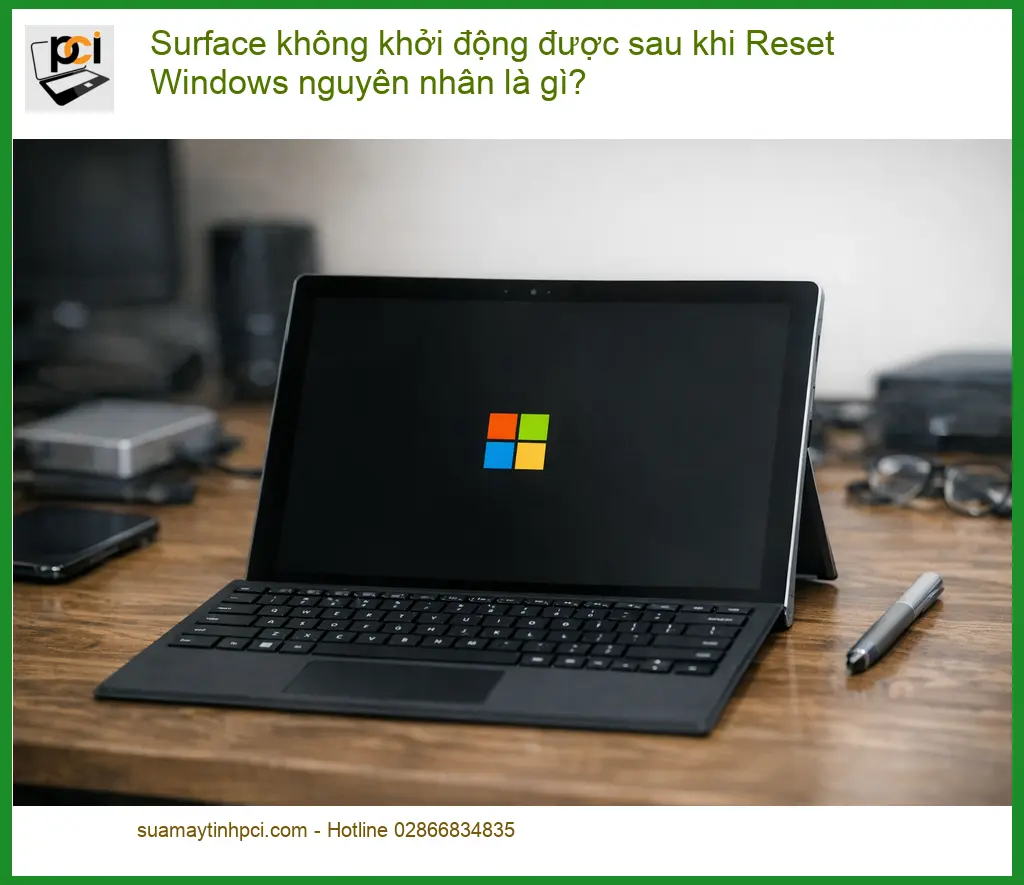 Surface không khởi động được sau khi Reset Windows – Địa chỉ trung tâm hỗ trợ gần đây
