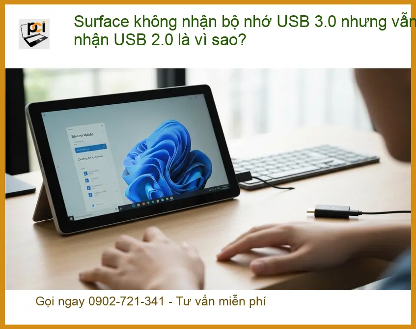 Surface không nhận USB 3.0 nhưng vẫn 2.0 – Cách tự xử lý tại nhà