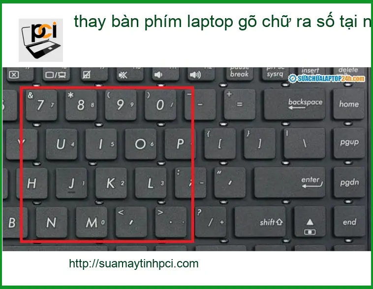 Sửa Laptop thay bàn phím gõ chữ ra số tại nhà – Dịch vụ lấy liền