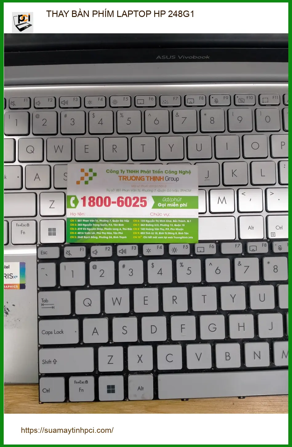 Anh Quân nhân viên văn phòng: Địa điểm Thay Bàn Phím Laptop HP 248G1 Quận 12 giá tốt