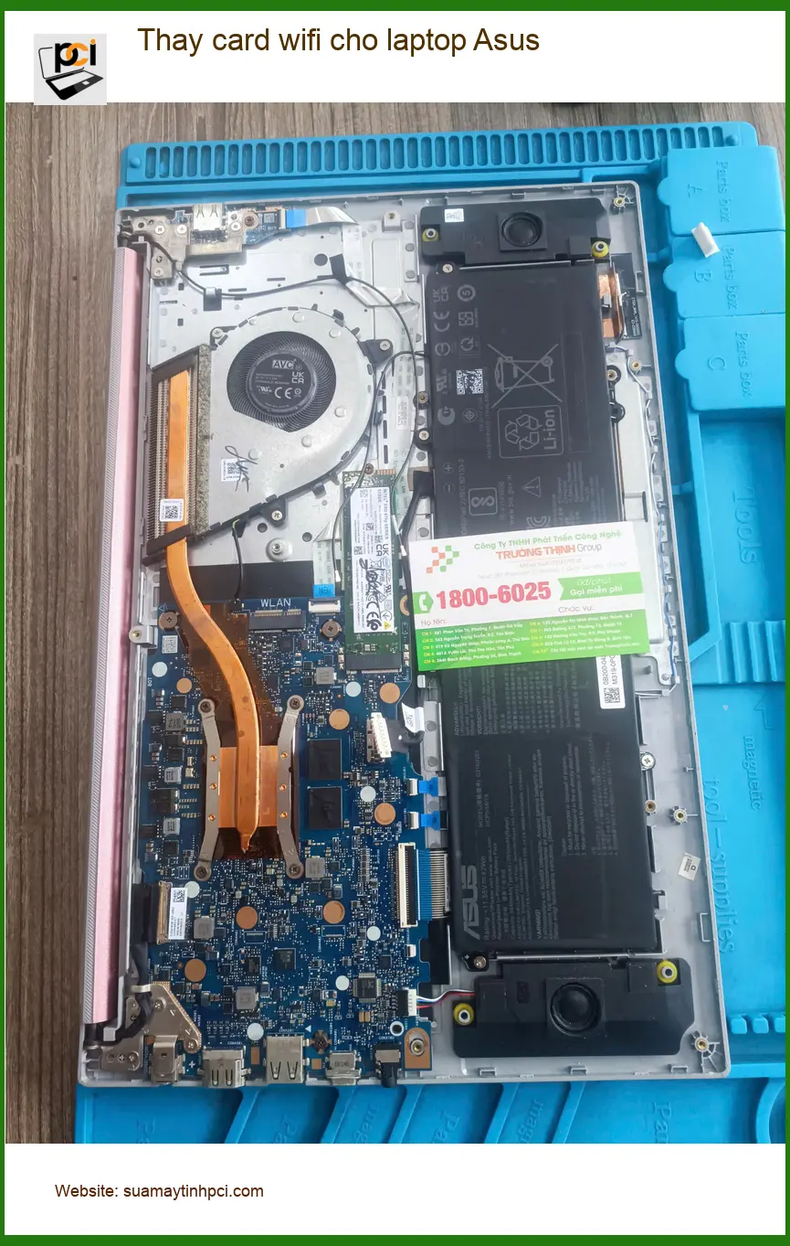 Chú Khang lo lắng khi tìm chỗ thay card wifi laptop Asus Quận Tân Phú