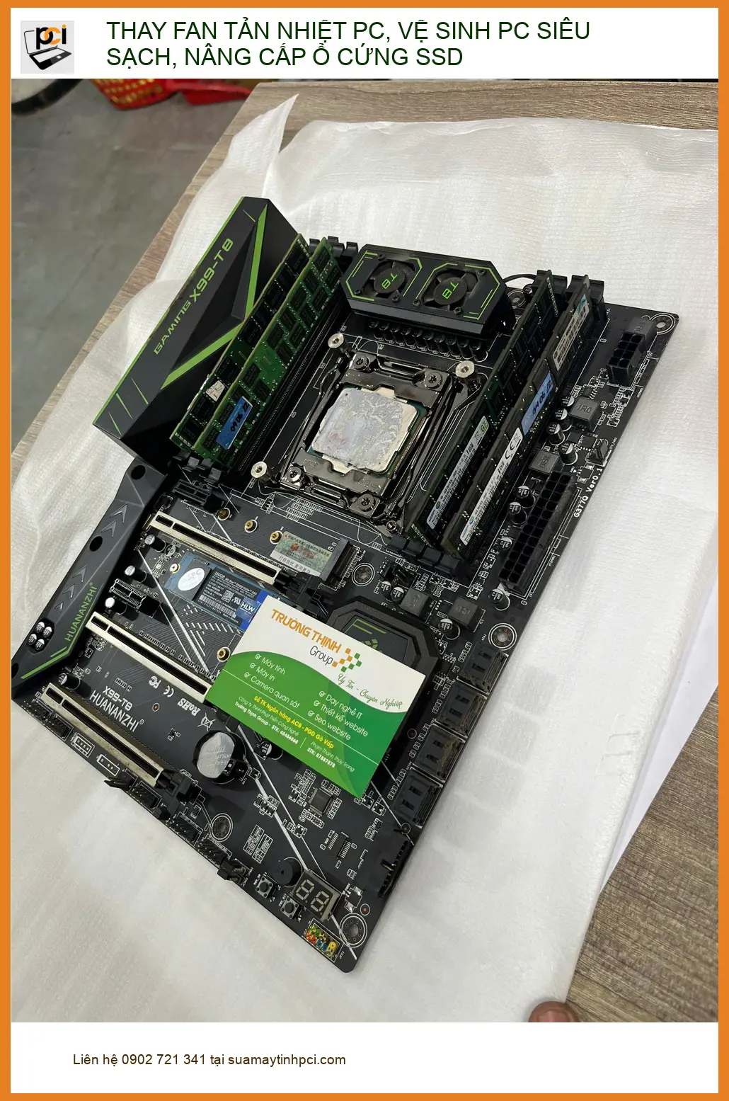 Tiệm thay fan, vệ sinh, nâng cấp SSD PC Quận Bình Thạnh - Bà Mai cần gấp ảnh thực tế 2