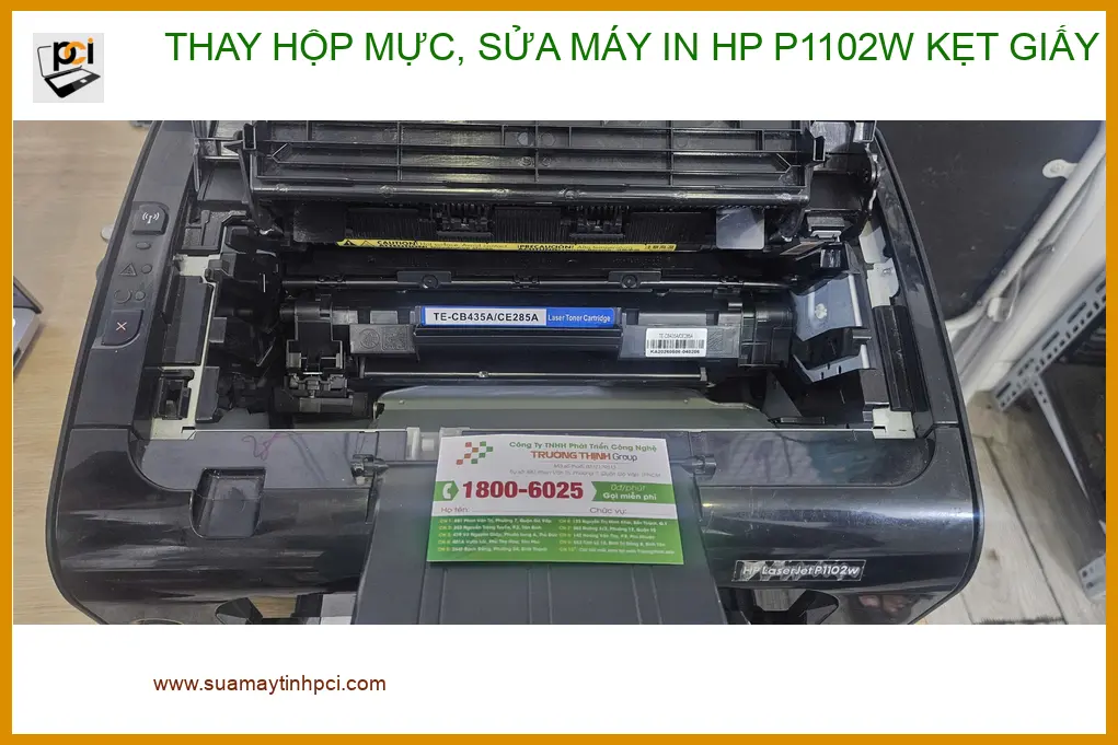 Ông Khoa tin tưởng dịch vụ thay hộp mực, sửa máy in HP P1102W kẹt giấy Quận 9