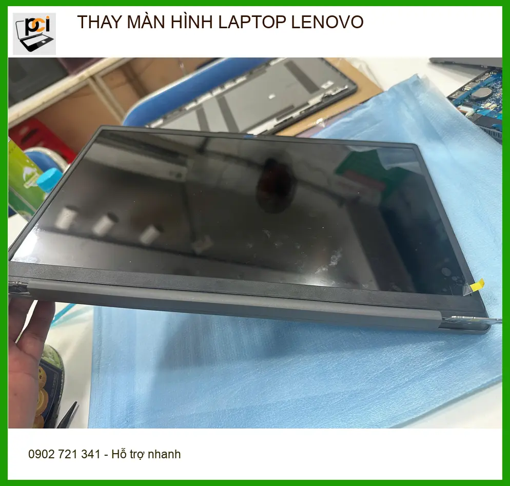 Anh Đạt tìm chỗ thay màn hình laptop Lenovo Gò Vấp bị sọc ngang ảnh thực tế 1