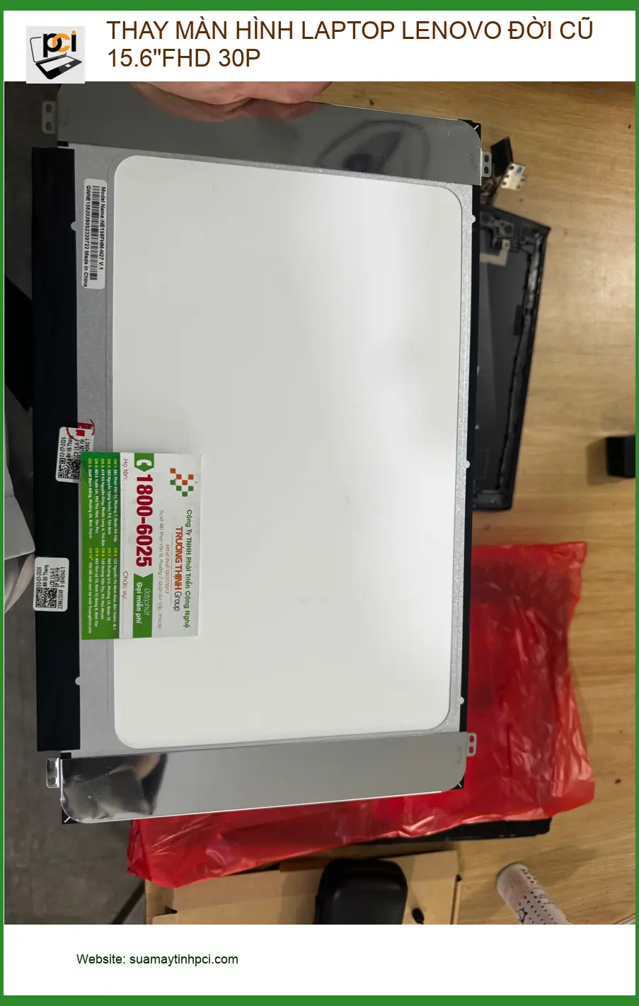 Cô Lan Anh cần thay màn hình laptop Lenovo 15.6