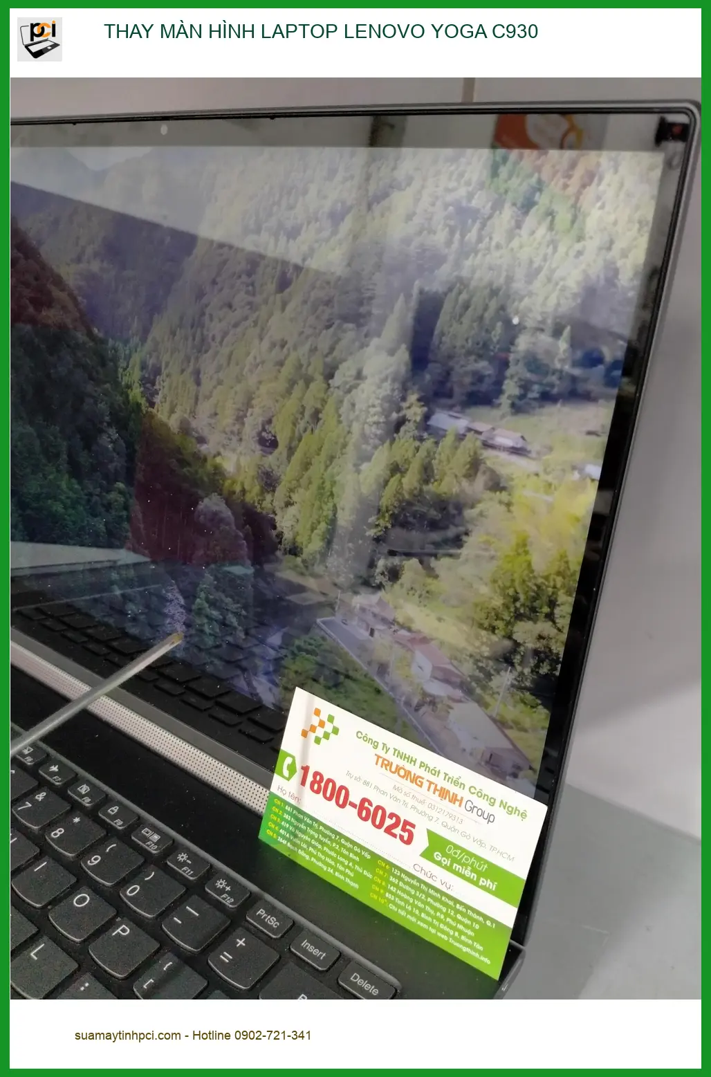 Chị Vy marketing thay màn hình laptop Lenovo Yoga C930 Quận 12 lấy liền