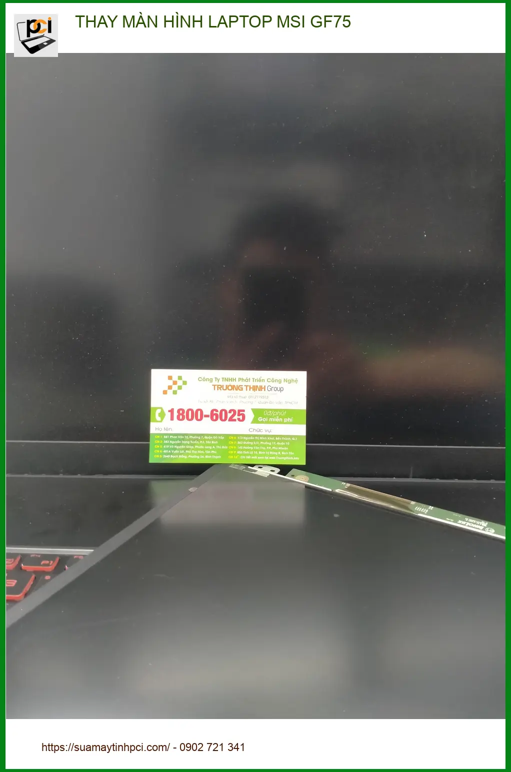 Bác Trường tìm chỗ thay màn hình laptop MSI GF75 Quận 12 tin cậy ảnh thực tế 1