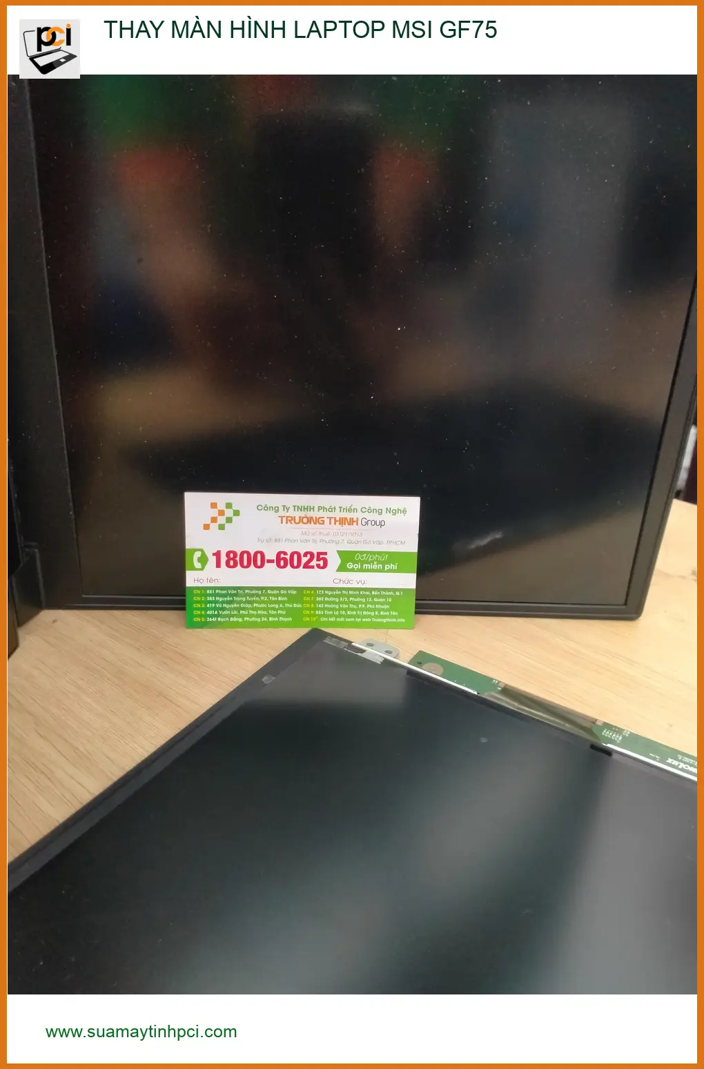 Bác Trường tìm chỗ thay màn hình laptop MSI GF75 Quận 12 tin cậy ảnh thực tế 2