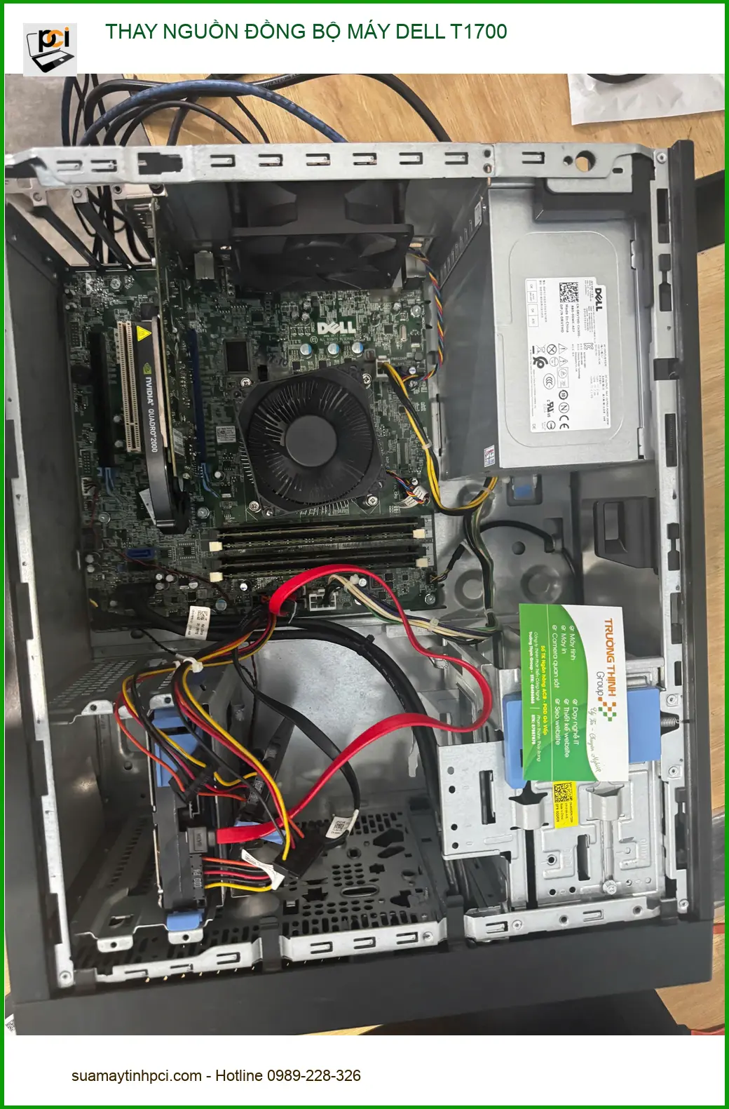 Mất nguồn Dell T1700 gấp - Anh Minh thay nguồn đồng bộ Quận 10 lấy liền ảnh thực tế 1