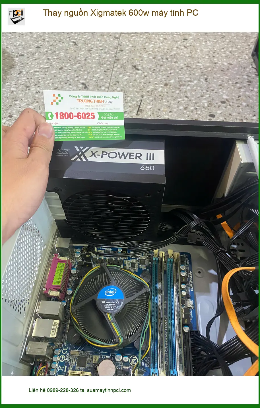 Nơi thay nguồn Xigmatek 600w máy tính PC Quận 7 - Anh Đạt review chỗ uy tín ảnh thực tế 1