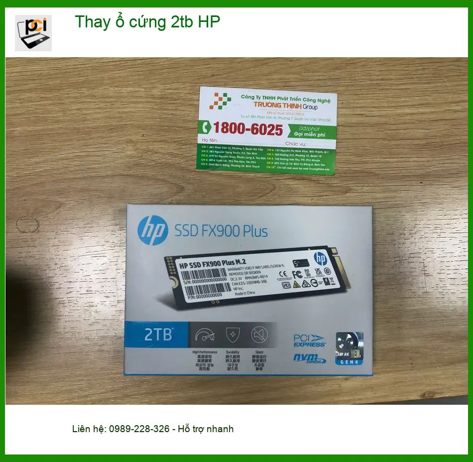 Chị Tuyết tìm chỗ sửa - Nơi Thay ổ cứng 2tb HP Quận Bình Tân uy tín ảnh thực tế 1