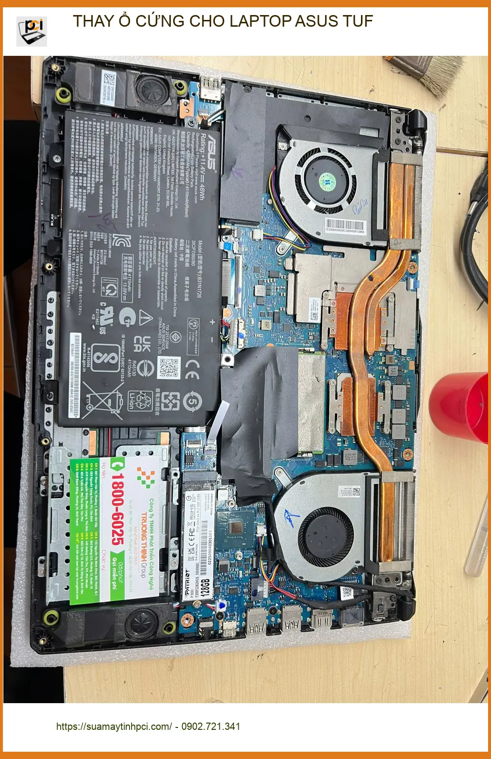 Dịch vụ thay ổ cứng laptop Asus Tuf Quận Gò Vấp uy tín – Anh Quang kiến trúc sư