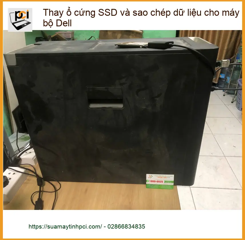 Anh Khoa kinh doanh online Quận Bình Tân cần thay SSD và sao chép dữ liệu máy bộ Dell ảnh thực tế 1