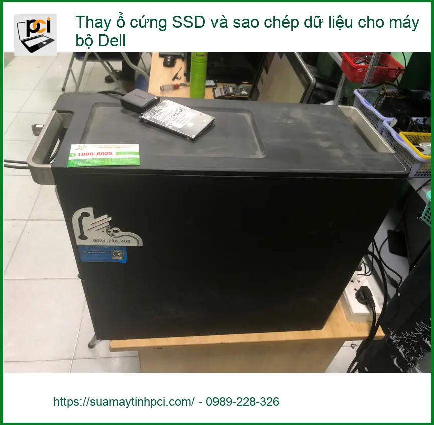 Anh Khoa kinh doanh online Quận Bình Tân cần thay SSD và sao chép dữ liệu máy bộ Dell ảnh thực tế 2