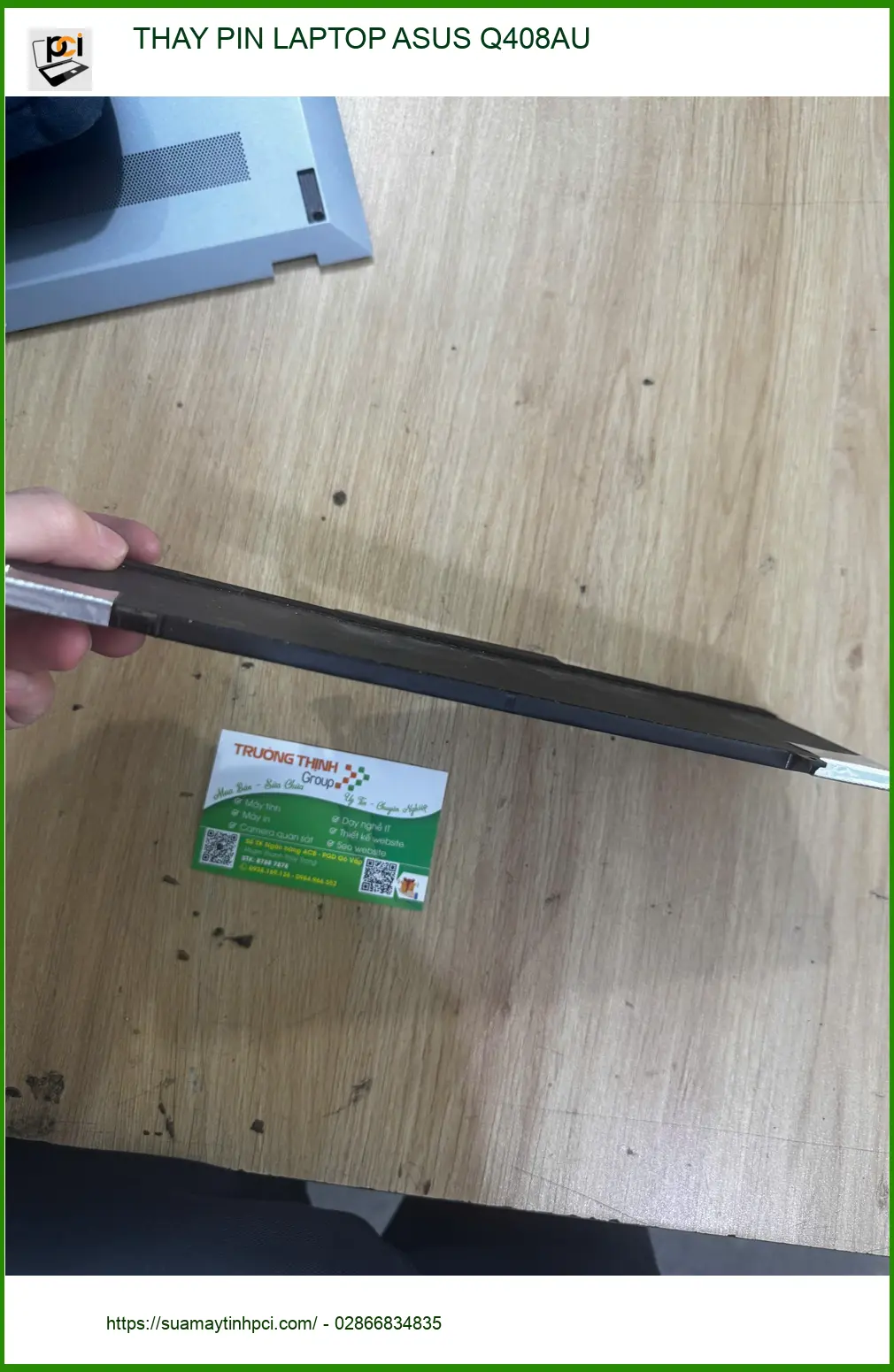 Cô Mai tìm cửa hàng thay pin laptop ASUS Q408AU Quận 10 giá rẻ