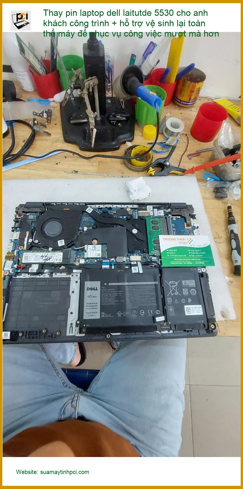 Bác Trọng thay pin, vệ sinh laptop Dell laitutde 5530 Quận Phú Nhuận