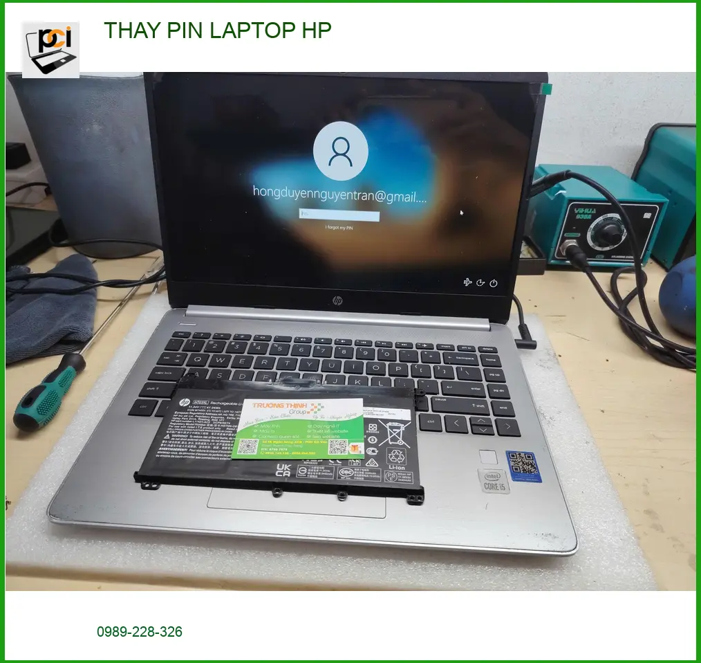 Chị Kiều Anh kế toán tìm Trung tâm Thay Pin Laptop HP Quận Gò Vấp uy tín ảnh thực tế 1