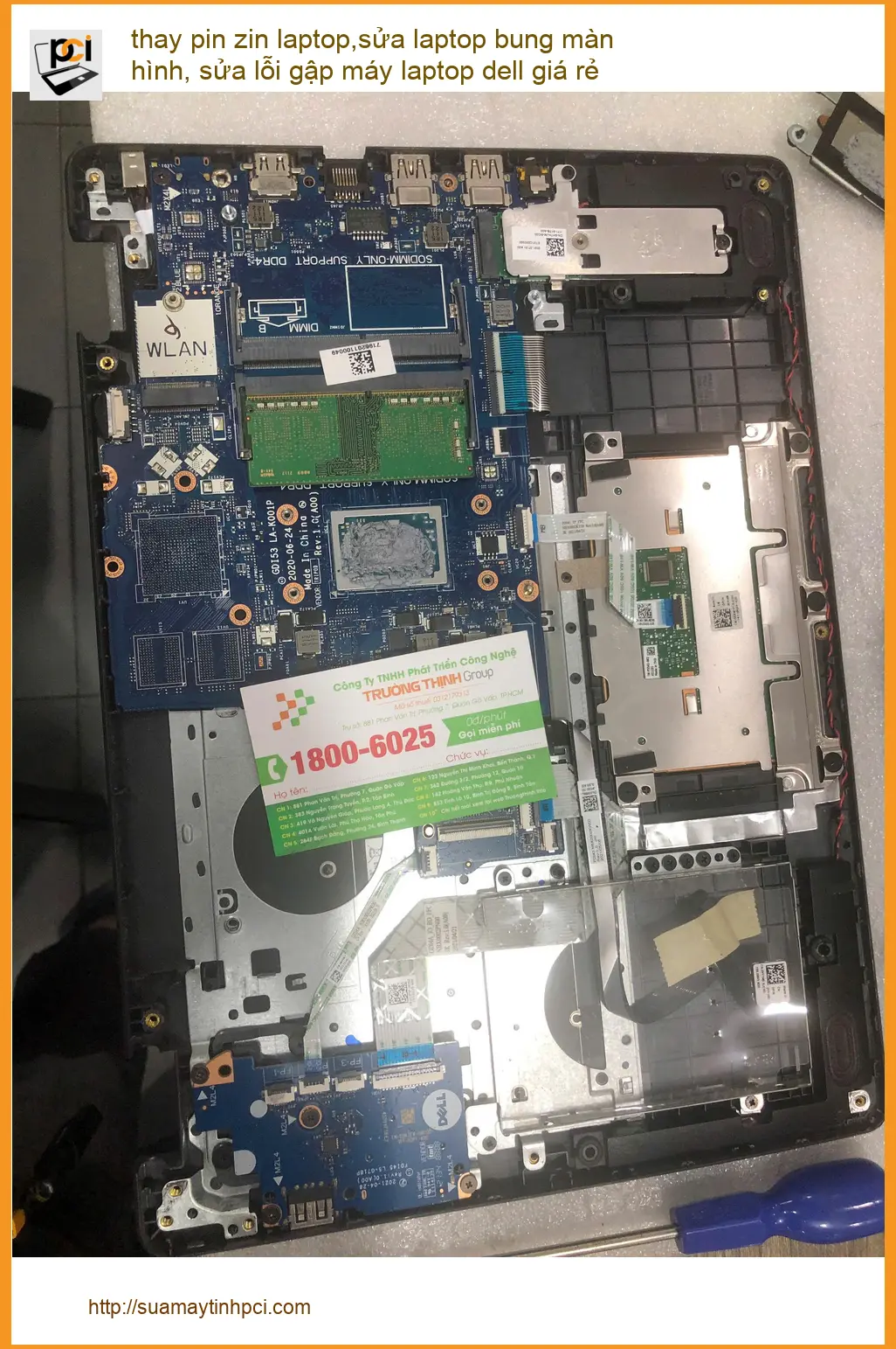 Anh Khánh kỹ sư sửa lỗi gập màn hình laptop Dell Quận Bình Thạnh giá rẻ ảnh thực tế 1