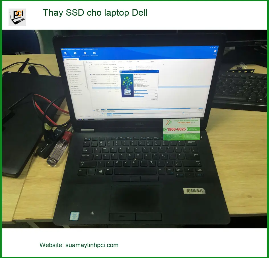 Anh Duy lo laptop làm việc chậm - Tiệm thay SSD cho laptop Dell Quận Bình Tân uy tín ảnh thực tế 1