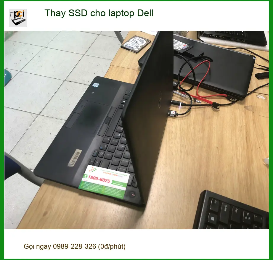 Anh Duy lo laptop làm việc chậm - Tiệm thay SSD cho laptop Dell Quận Bình Tân uy tín ảnh thực tế 2