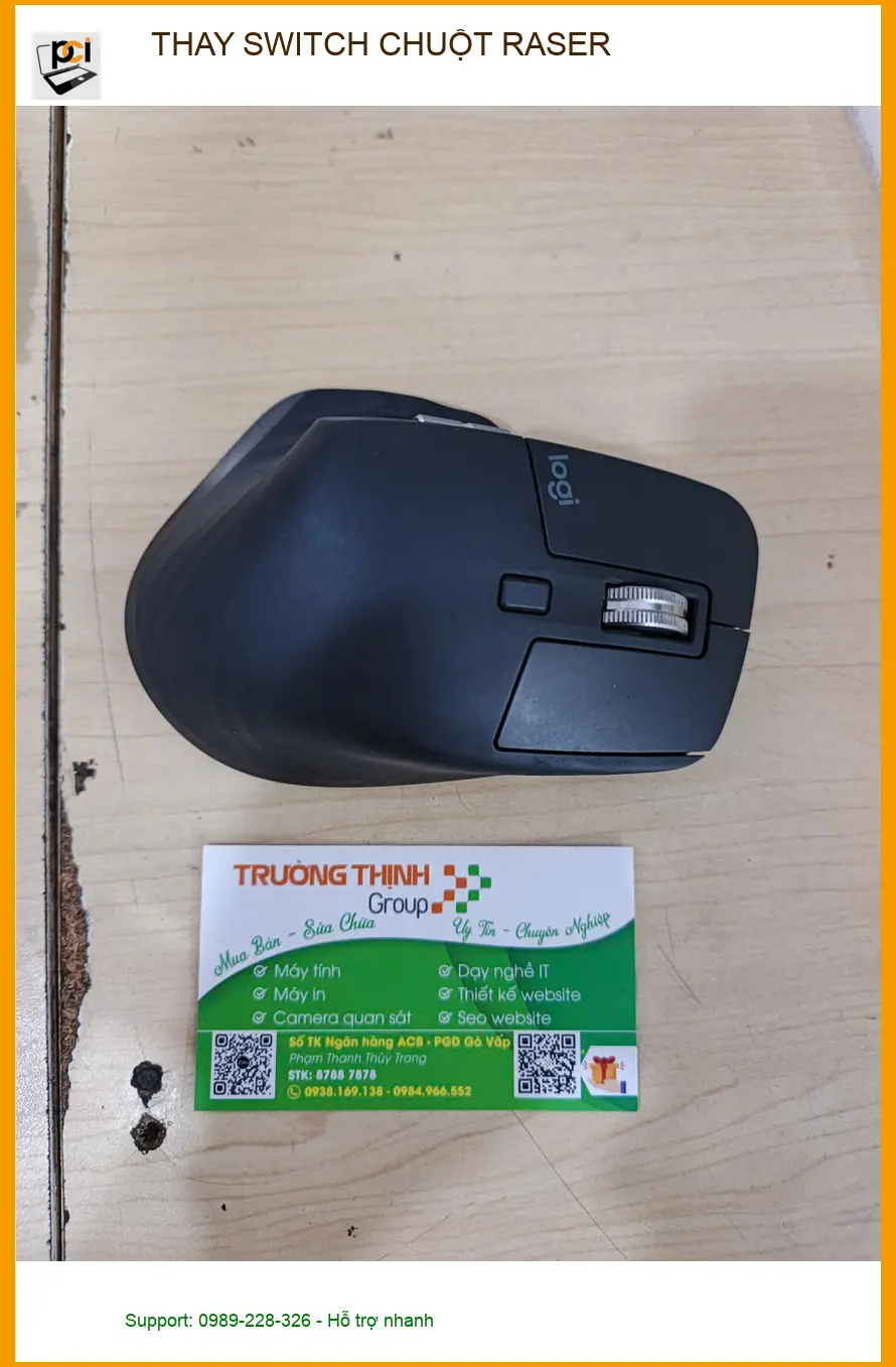 Anh Quang lập trình viên cần thay Switch chuột Razer Quận Gò Vấp lấy ngay
