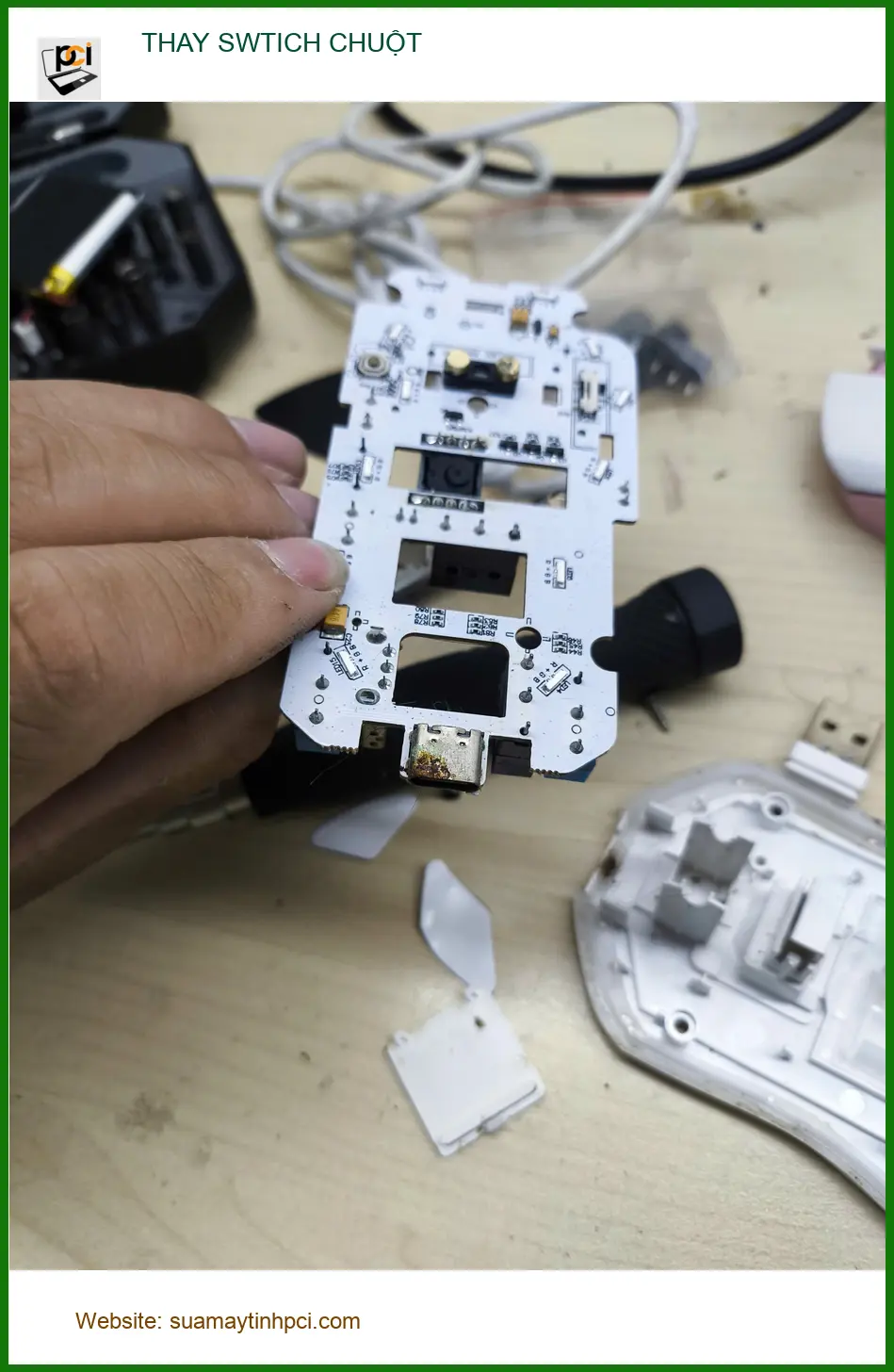Địa điểm thay switch chuột Quận Gò Vấp gần đây - Anh Thành bị chuột đúp click ảnh thực tế 1