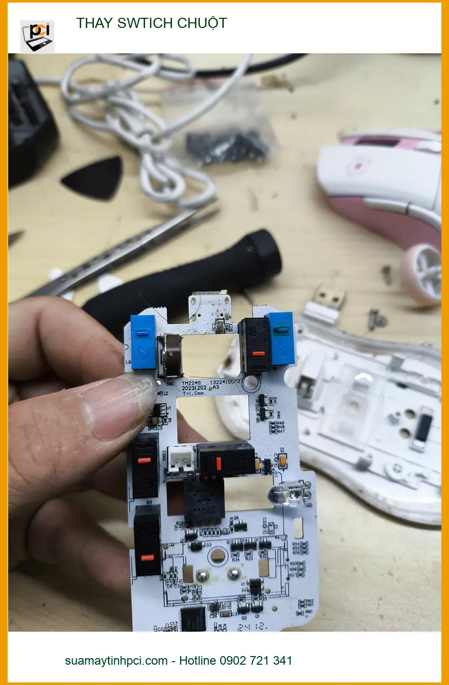 Địa điểm thay switch chuột Quận Gò Vấp gần đây - Anh Thành bị chuột đúp click ảnh thực tế 2