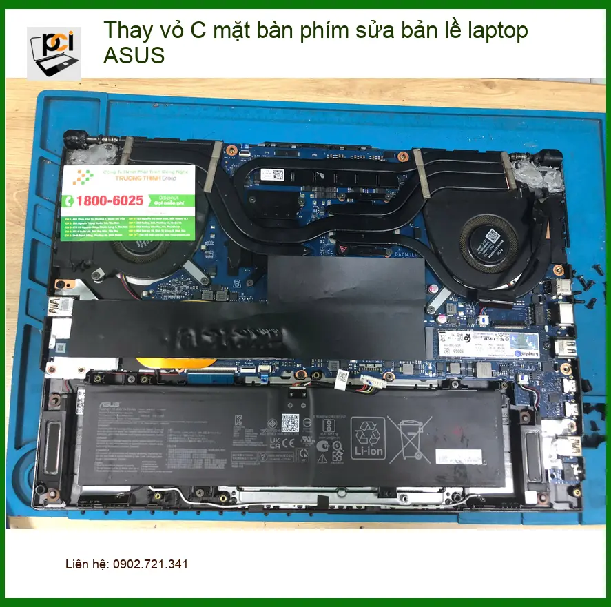 Anh Đức bất ngờ khi sửa bản lề và thay vỏ C laptop ASUS tại Quận Bình Tân ảnh thực tế 1