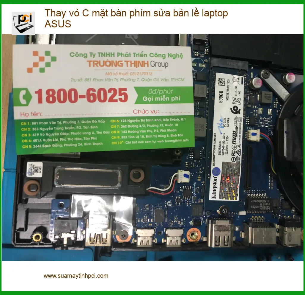 Anh Đức bất ngờ khi sửa bản lề và thay vỏ C laptop ASUS tại Quận Bình Tân ảnh thực tế 2