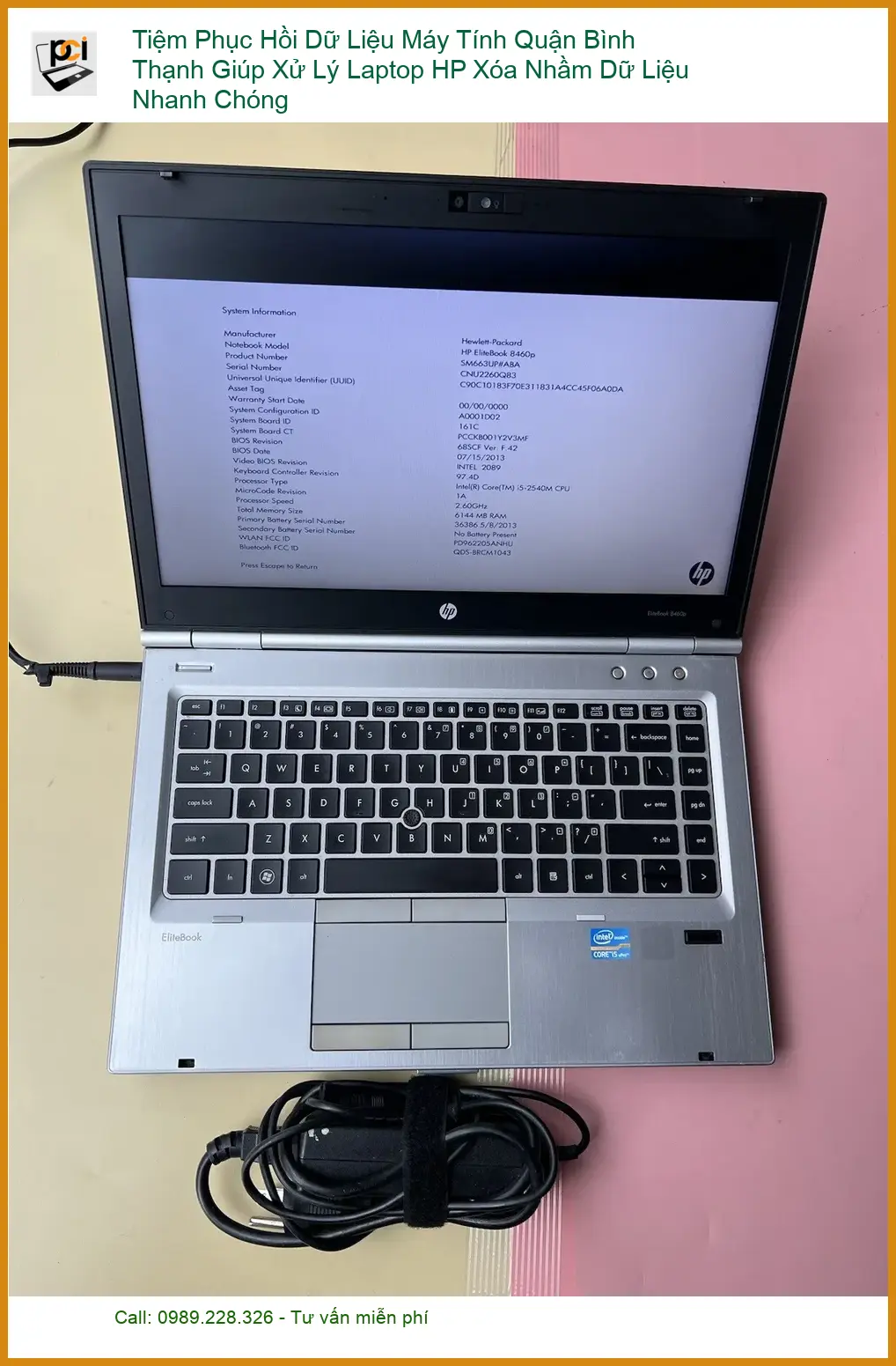 Khôi Phục Dữ Liệu Laptop HP Xóa Nhầm Bình Thạnh – Gọi Thợ Cứu File