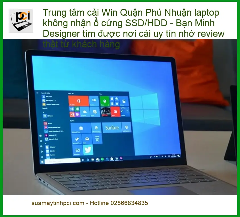Cài Win Quận Phú Nhuận laptop không nhận ổ cứng – Địa chỉ hỗ trợ