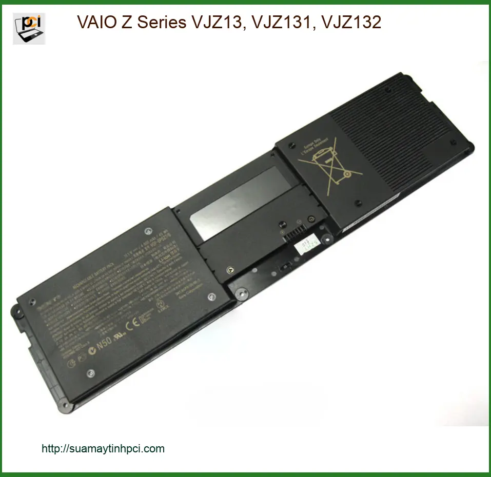 Pin Laptop VAIO Z Series VJZ13, VJZ131, VJZ132 - Thay Lấy Liền TPHCM Giá Rẻ