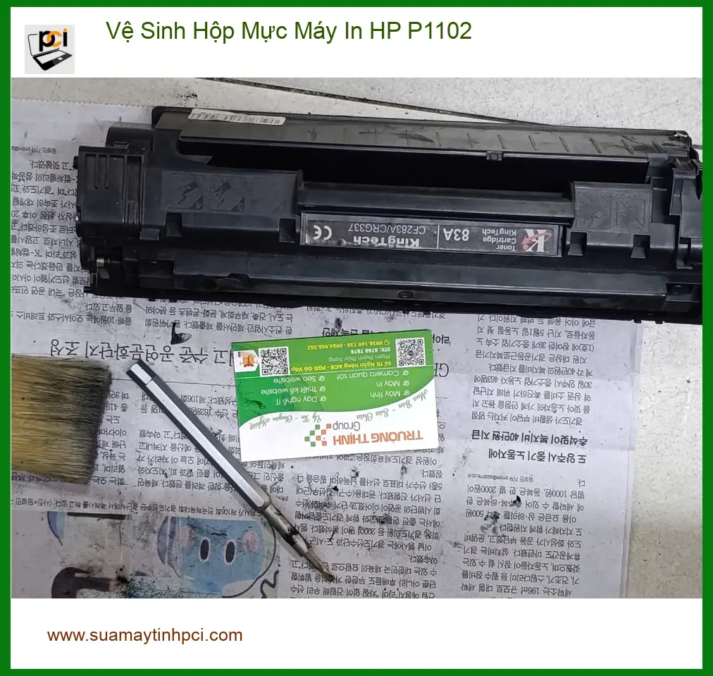 Anh Phúc văn phòng lo lắng – Dịch vụ vệ sinh hộp mực máy in HP P1102 Quận 12