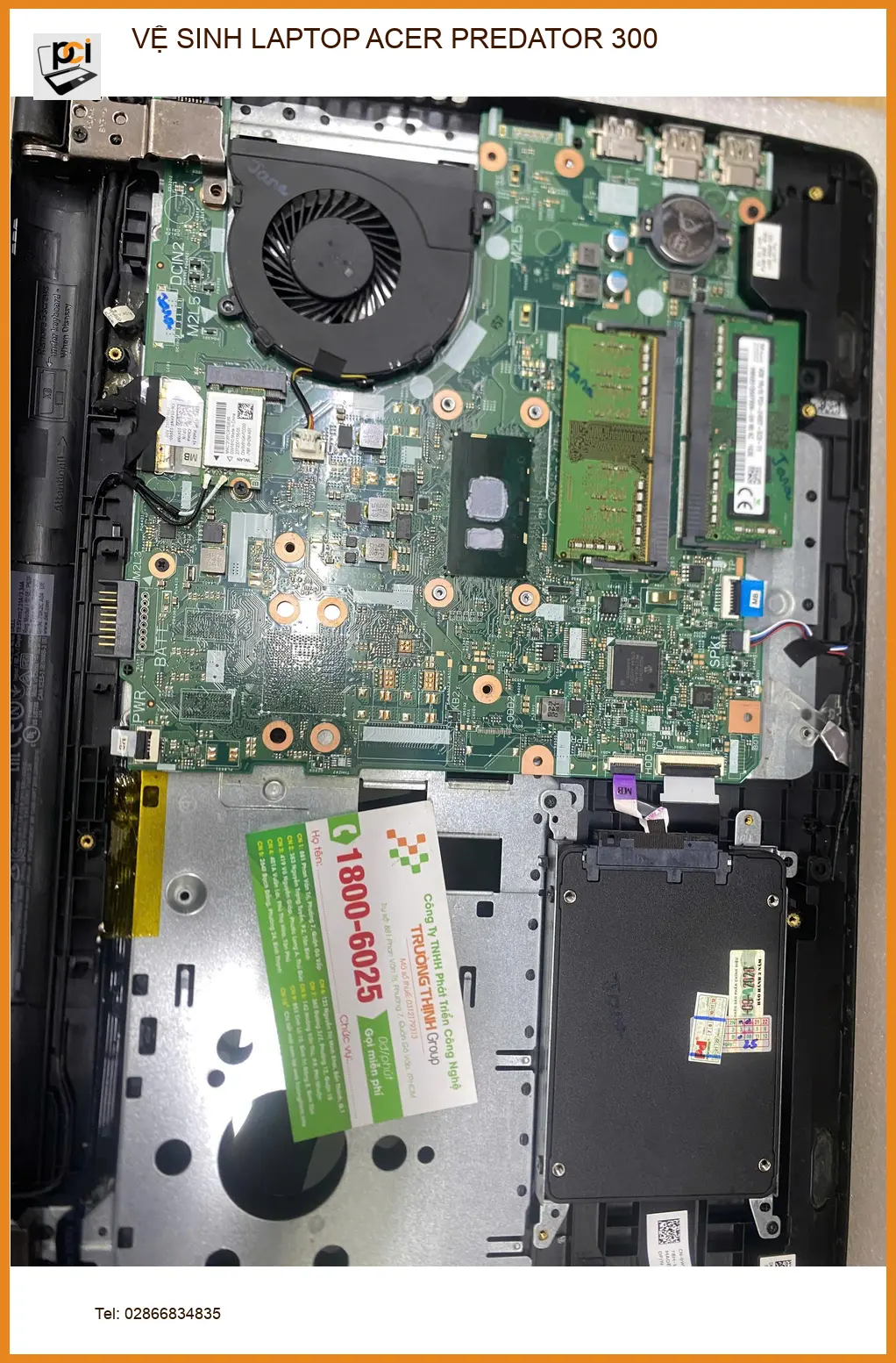Anh Đức kiến trúc sư vệ sinh LAPTOP ACER PREDATOR 300 Quận 12 uy tín ảnh thực tế 1