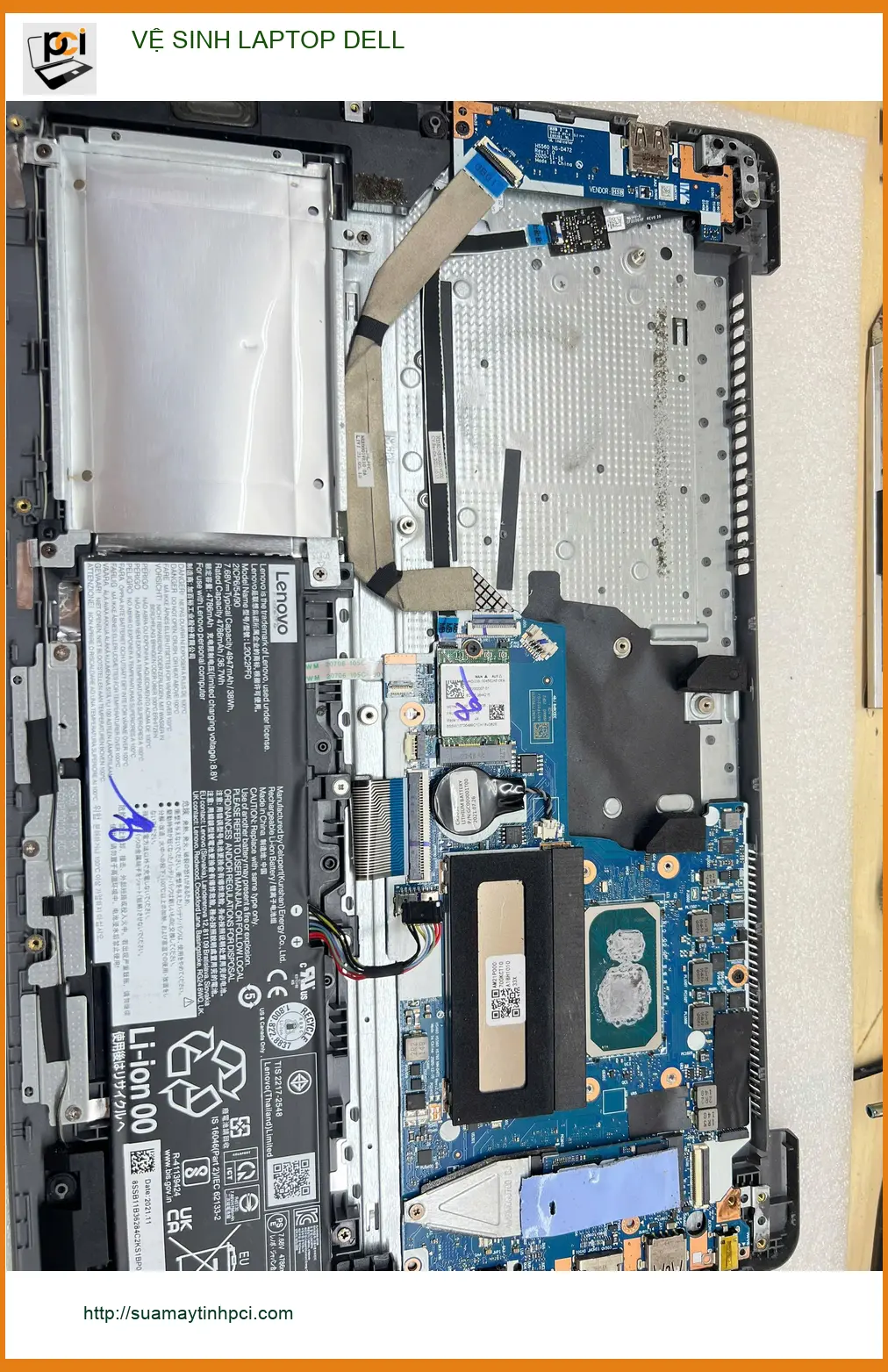 Dịch vụ Vệ sinh Laptop Dell Quận Gò Vấp - Anh Đạt nhân viên thiết kế ảnh thực tế 1