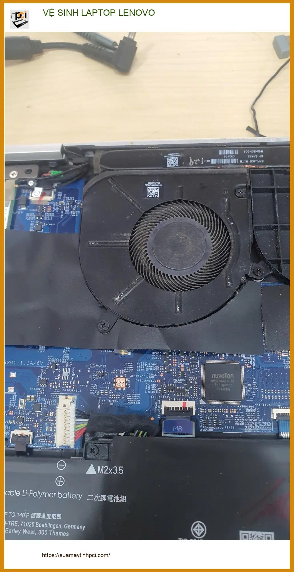Anh Quang kỹ sư phần mềm ở Quận Gò Vấp tìm dịch vụ Vệ sinh Laptop Lenovo