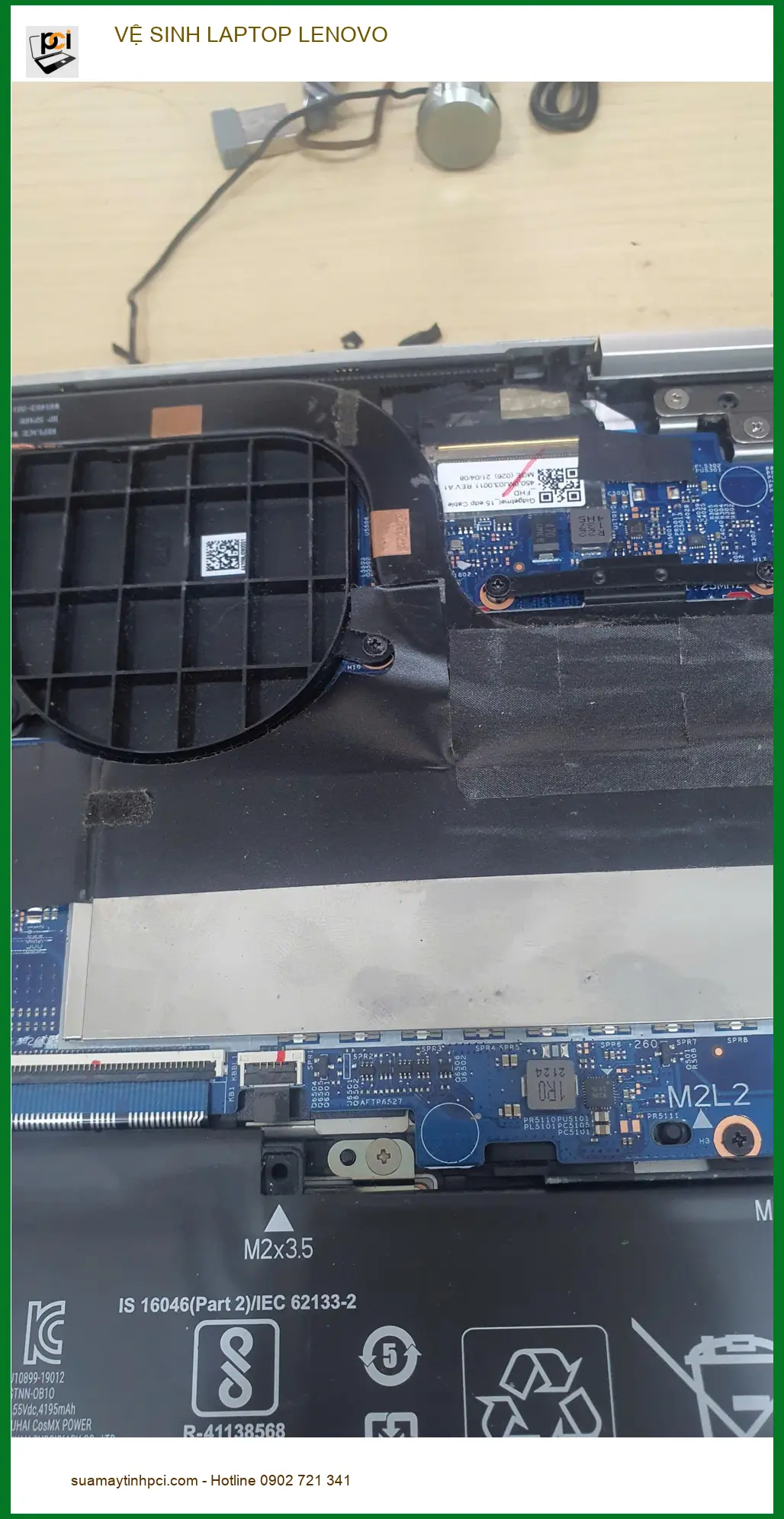 Anh Quang kỹ sư phần mềm ở Quận Gò Vấp tìm dịch vụ Vệ sinh Laptop Lenovo ảnh thực tế 1