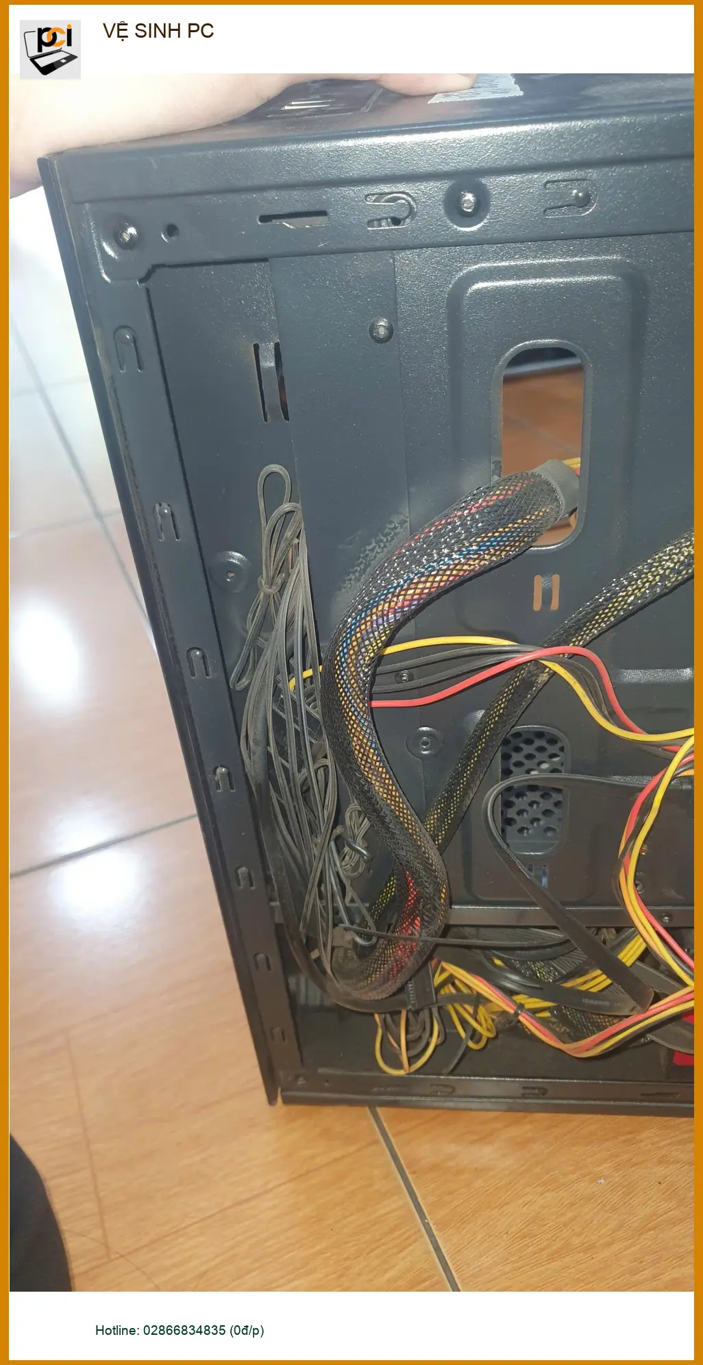 Chị Mai lo lắng PC kẹt bụi, chạy chậm - Trung tâm Vệ sinh PC Quận Gò Vấp uy tín ảnh thực tế 2