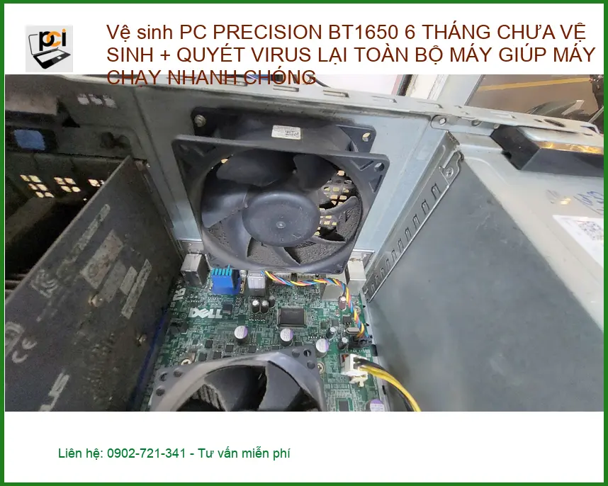 Anh Phát tìm chỗ vệ sinh PC PRECISION BT1650 ở Quận Phú Nhuận - Máy chạy cực nhanh! ảnh thực tế 1
