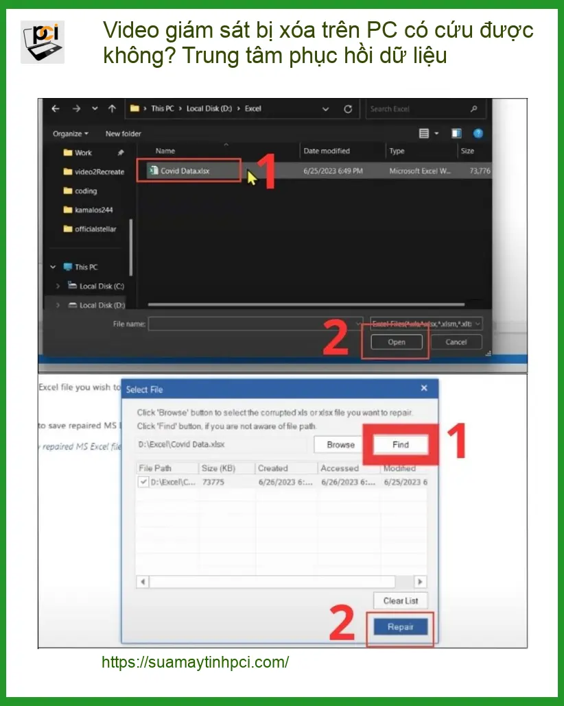 Khôi Phục Dữ Liệu Video giám sát bị xóa PC – Trung tâm cứu dữ liệu TPHCM