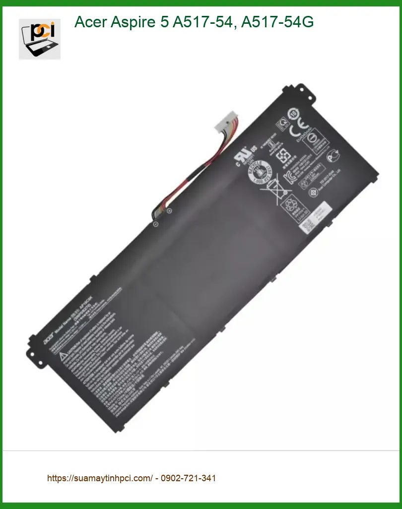 Pin Laptop Acer Aspire 5 A517-54 - Trung Tâm Thay Nhanh Trong Ngày