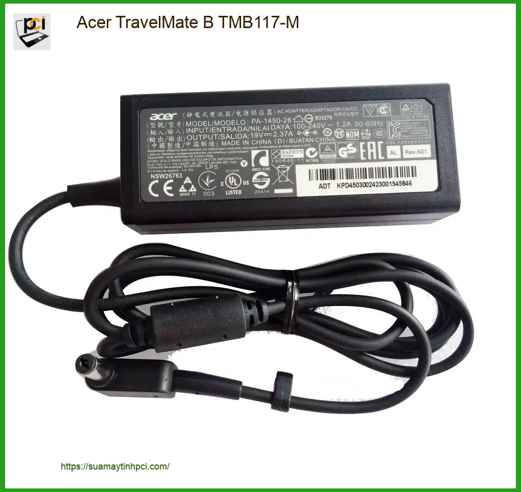 Sạc Laptop Acer TravelMate B TMB117-M - Thay Sạc Nhanh Tại TPHCM