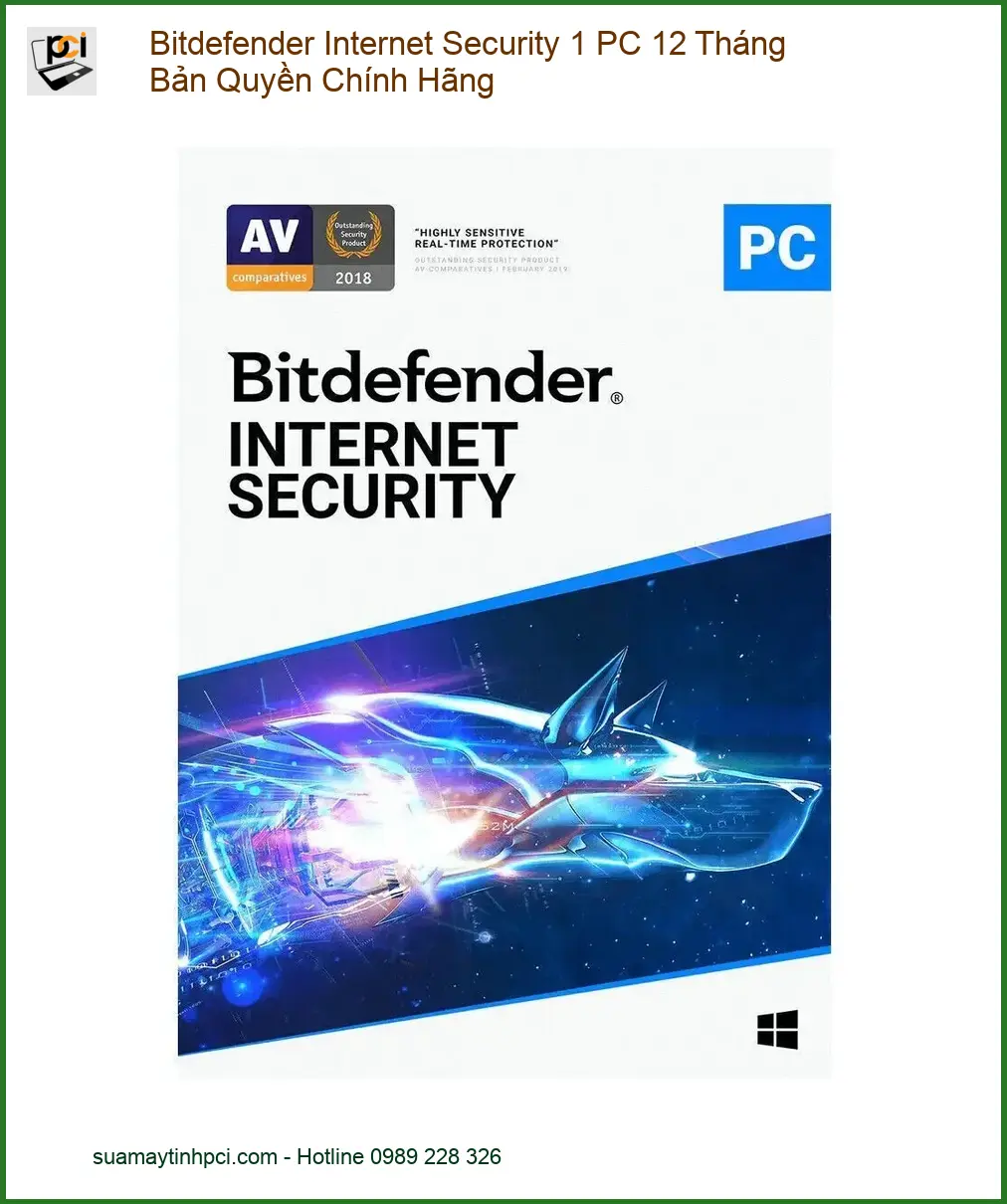 Antivirus Bitdefender Internet Security 1 PC 12 Tháng - Mua Nhanh Giá Rẻ TPHCM