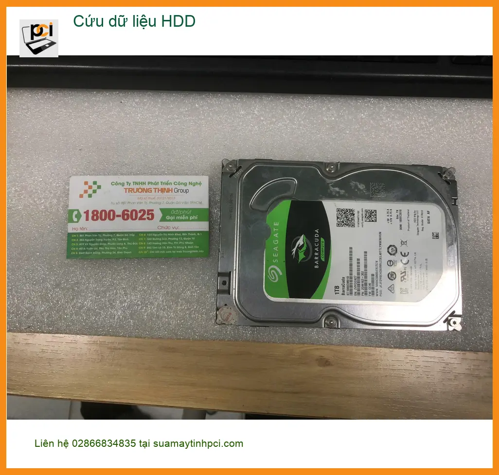 Bác Thành quản lý kho hàng tìm Trung tâm Cứu dữ liệu HDD Quận Bình Tân ảnh thực tế 1
